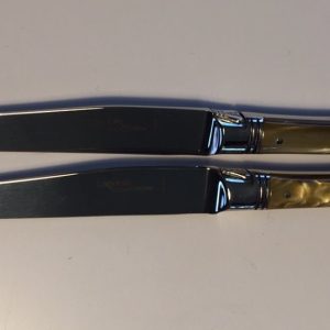 Laguiole 2 knive oliven-gul