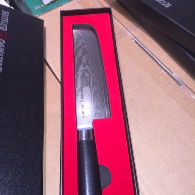 Nakiri 167 mm i damascus stål fra Samura - Billede 2