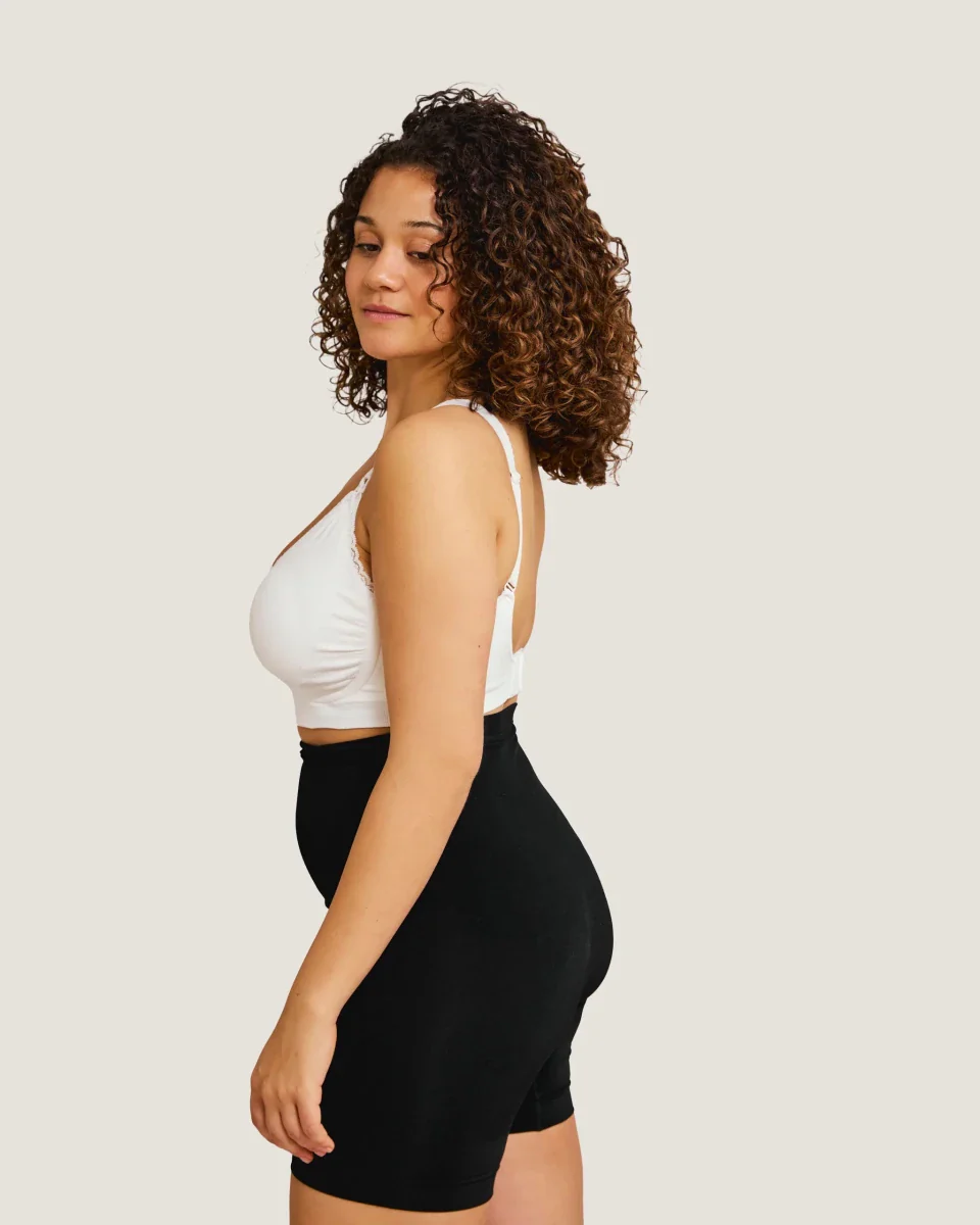 Carriwell Seamless Padded graviditets- og amme-bh med Carri-gel støtte og indlæg, hvid - Billede 4