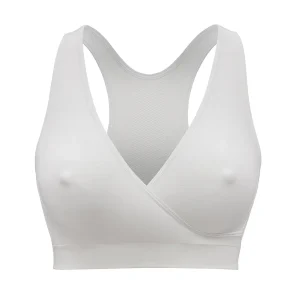 Medela Keep Cool Nat-BH, åndbar graviditets- og amme-BH, Hvid